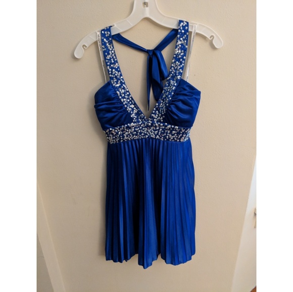 morgan and co royal blue dress